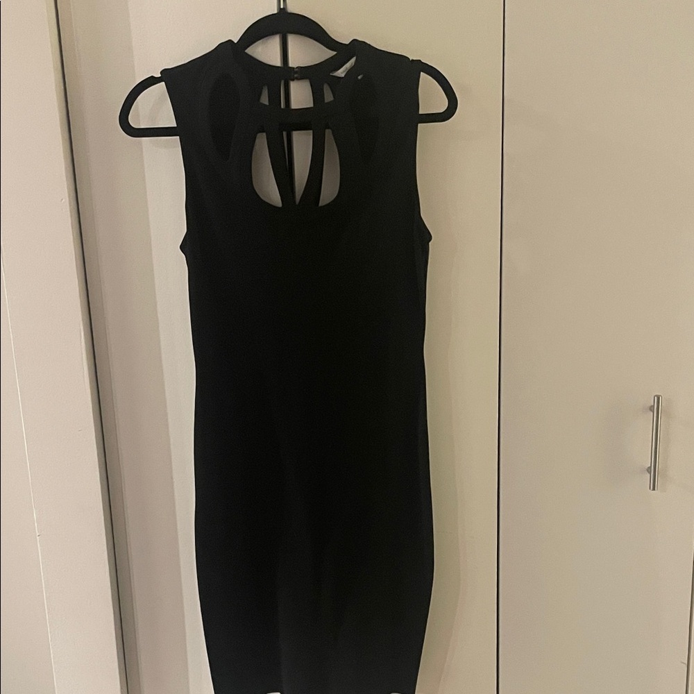 Diane Von Furstenberg Black Backless Dress